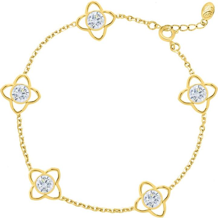 Produktbild Candy Armband Gemma, 925 Sterling Silber, vergoldet (20 cm, 925 Sterling Silber, 18k vergoldet)