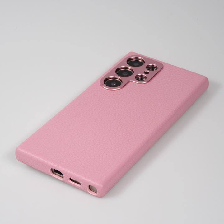 Actual product image PhoneLook Coque Cuir de veau luxe grainé intégral avec boutons métalliques et MagSafe (Samsung Galaxy S24 Ultra)