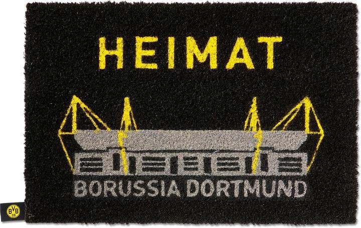 Produktbild Borussia Dortmund BVB 16400100 - BVB Fussmatte 39 x 60 cm (39 x 60 cm)