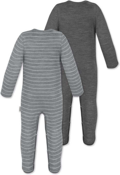 Actual product image Normani 2-pack MERINO baby merino romper "Levin" - 9413 (74)