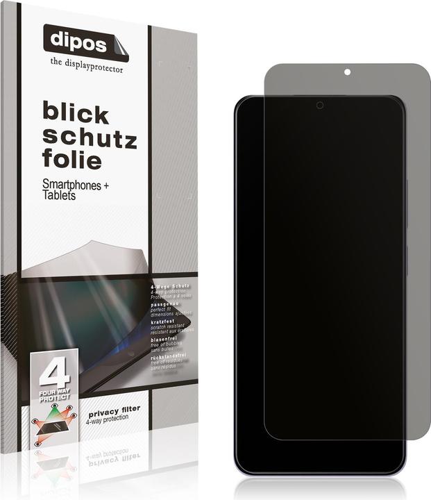Actual product image Dipos Privacy Screen Protector 4-Way Privacy-Filter (1 Piece, Xiaomi Redmi Note 14 Pro 5G)