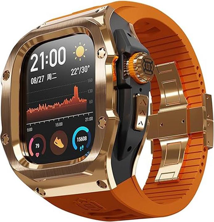 Actual product image Shellbox - Waterproof IP68 + Watchband - Apple Watch Ultra / Ultra 2 - Rose Gold