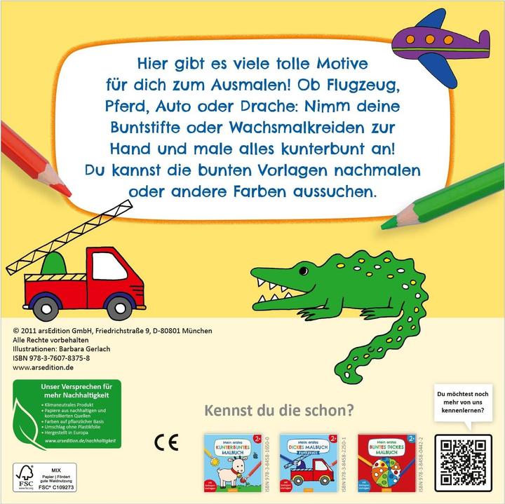 Produktbild Mein erstes dickes Malbuch