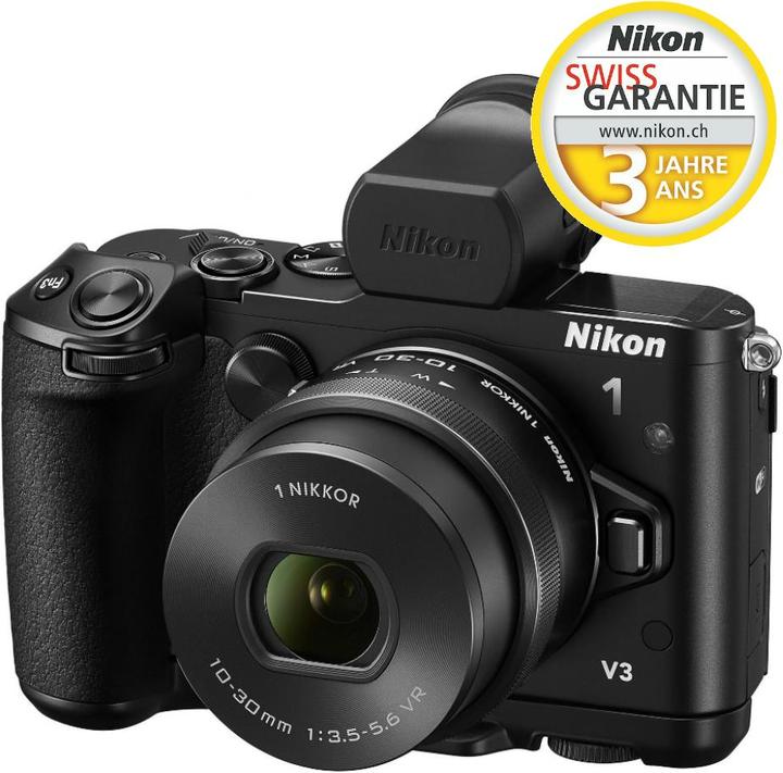 Produktbild Nikon 1 V3, 10-30mm, Sucher und Griff Kit (18.40 Mpx, Nikon CX format)