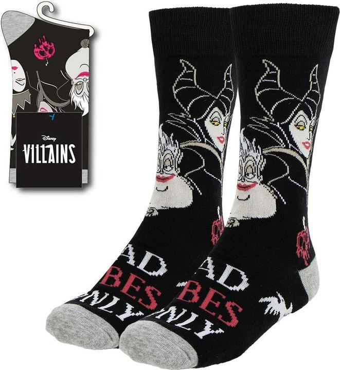 Image du produit Cerdá Chaussettes Disney Villains Bad Vibes Only 36-43 (Une unité par pack, 36 - 43)