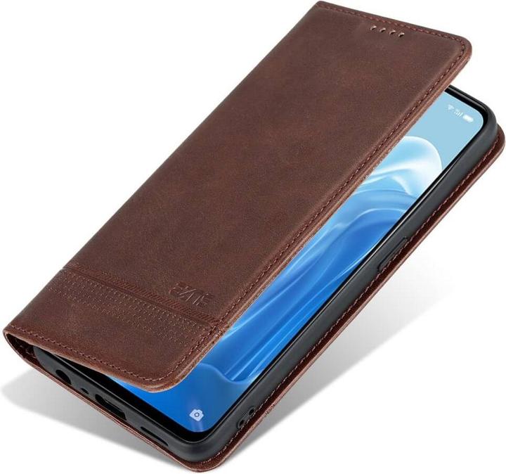 Produktbild Cover-Discount OPPO Reno8 Lite - Stand Flip Case Hülle braun (Oppo Reno 8 Lite 5G)