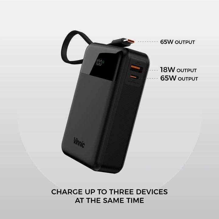 Immagine prodotto Vinnic Damavand 2 (20000 mAh, 65 W, 77 Wh)