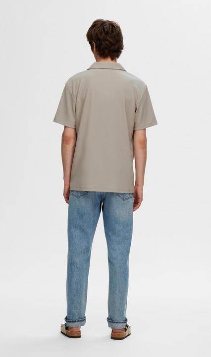 Image du produit Selected Homme Chemise à col cubain côtelé et à manches courtes (M)