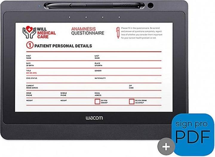 Immagine prodotto Wacom Tablet Signature DTU-1141B (10.10", 2540 lpi)