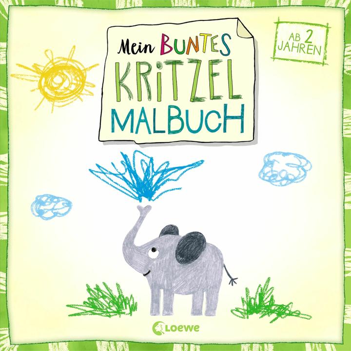 Image du produit Mon livre de coloriage de gribouillis colorés (éléphant)