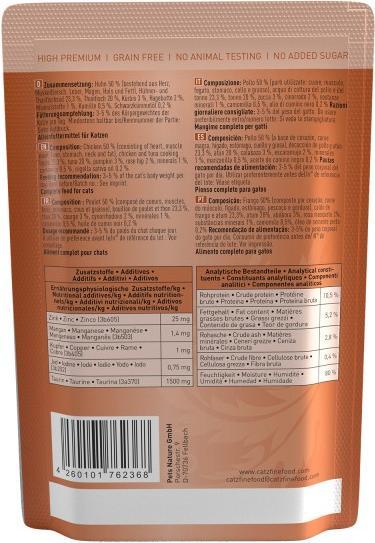 Image du produit Catz Finefood No.25 Poulet & thon (Adulte, 1 pcs, 90 g)