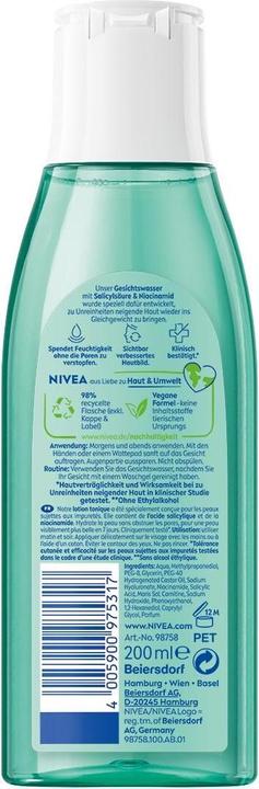 Image du produit NIVEA Lotion tonique Derma Skin Clear (Lotion tonique, 200 ml)