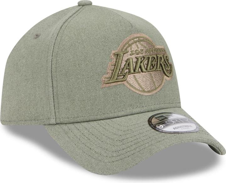 Actual product image New Era A-Frame Trucker Lin Cap - Los Angeles Lakers olive (One size)