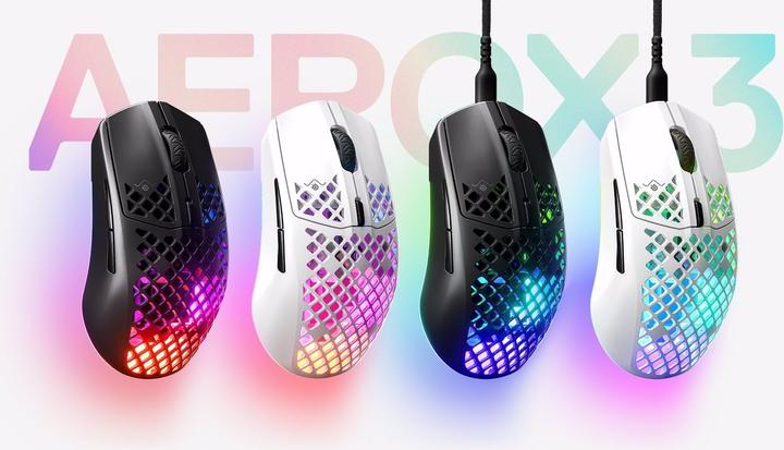 Produktbild SteelSeries Aerox 3 Maus Onyx (Kabelgebunden)