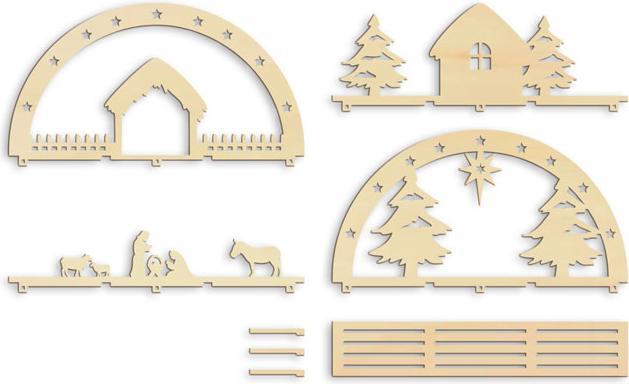 Actual product image Trenddeko Christmas crib Christ Child (30 x 16 cm)