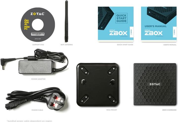 Actual product image Zotac Zbox CI329 Nano (Intel Celeron N4100)