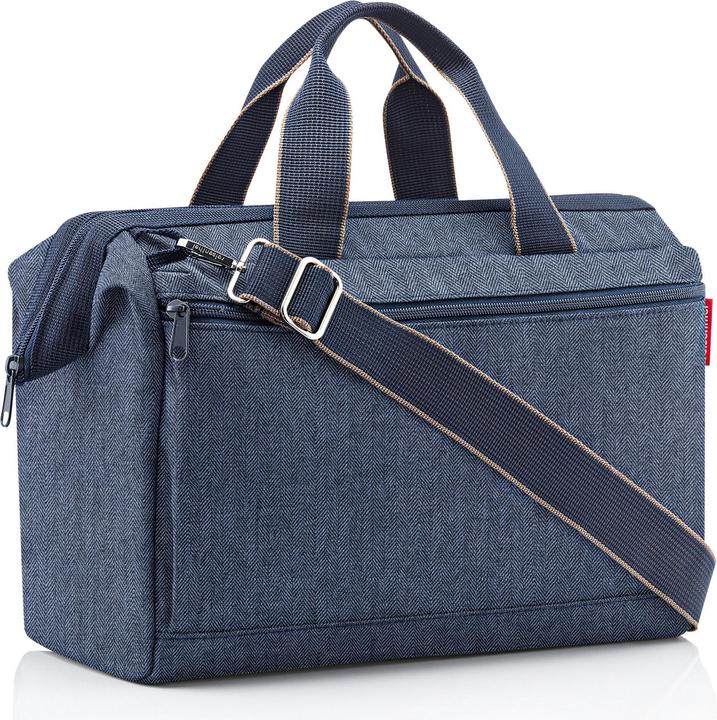reisenthel Schultertasche Allrounder S pocket Herringbone Dark Blue
