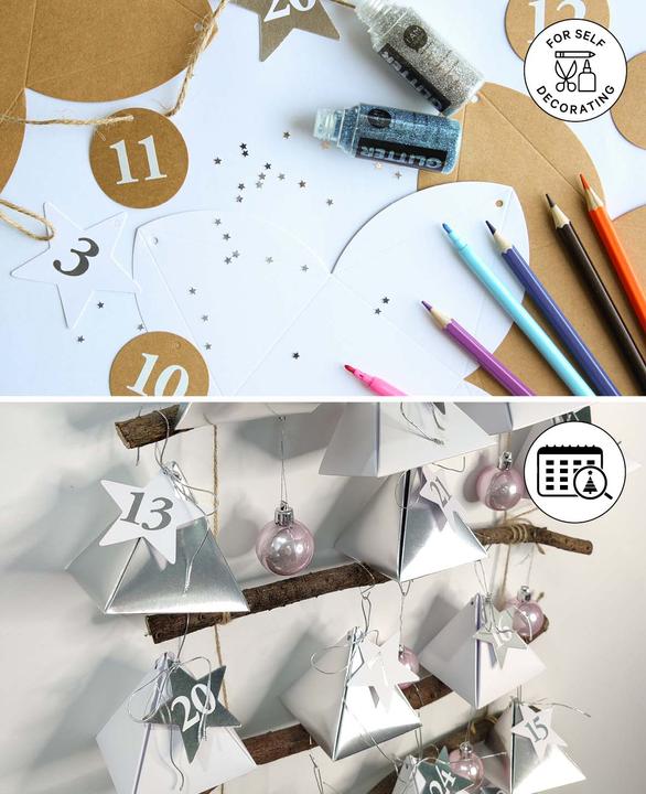 Produktbild I Am Creative Adventskalender-Boxen 8x8x8 cm, 49tlg.