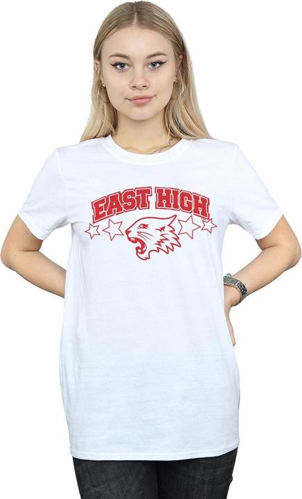 Actual product image Disney Womens/Ladies High School Musical The Musical Wildcat Stars Cotton Boyfriend T-Shirt (L)