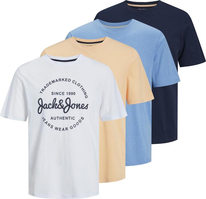 Actual product image Jack & Jones Jjforest Tee Ss Crew Neck 5pk Mp Pls (3XL)