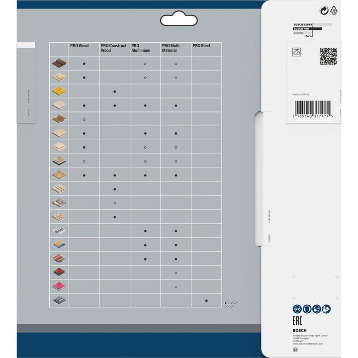 Image du produit Bosch Professional Zubehör Lame de scie circulaire PRO Multi Material, 254 x 3,2 x 30 mm