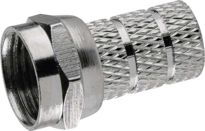 Emos Konnektor F-Stecker für Koaxialkabel 3C2V, 10 Stk. (Antennenkabel)