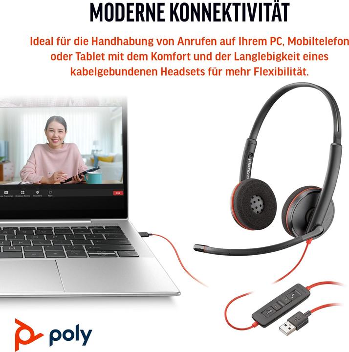 Actual product image Poly Blackwire 3220 (Cable, USB-C)
