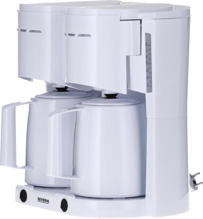 Actual product image Severin KA 9314 Coffee Maker White Capacity Cups=16 Insulated Jug