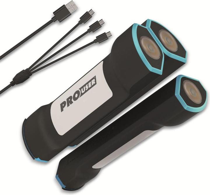Immagine prodotto ProUser Powerbank con torcia elettrica Set di 3 (7500 mAh, 27.75 Wh)