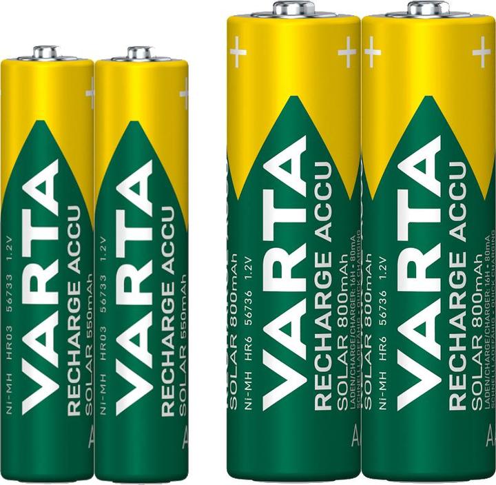 Productafbeelding Varta Accu Solar opladen (2 Pcs., AA, 800 mAh)