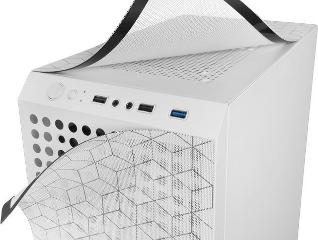 Produktbild Mars Gaming Boitier Moyen Tour Atx Mc-Mag RGB Avec Panneau Vitré (Blanc) (mATX, Mini-ITX, ATX)
