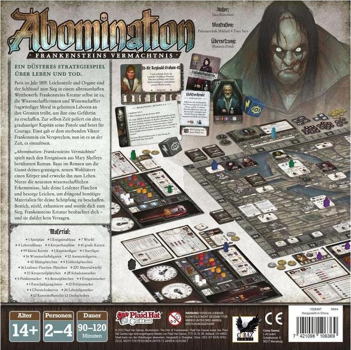 Produktbild Corax Games Abomination: Frankensteins Vermächtnis (Deutsch)
