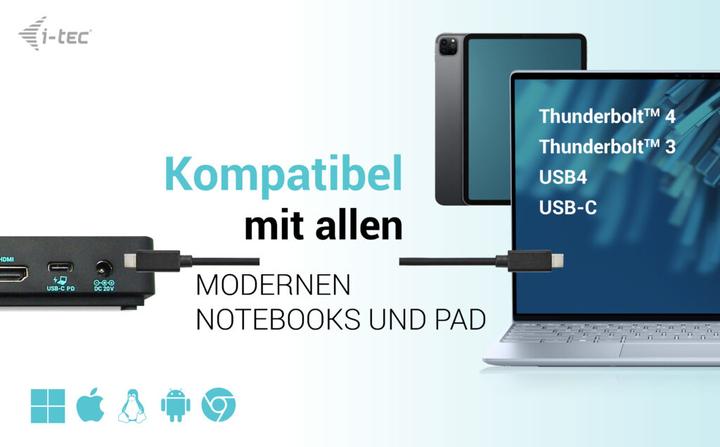 Image du produit i-tec USB-C Triple 4K Display Docking Station (USB-C, 9 Ports)