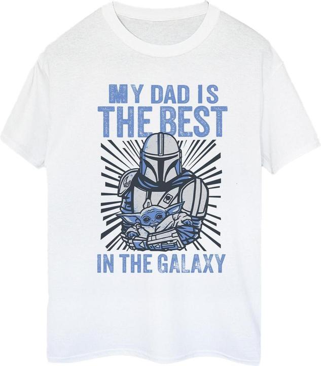 Immagine prodotto Star Wars Mandalorian Best Dad Maglietta Ampia Donna (XL)