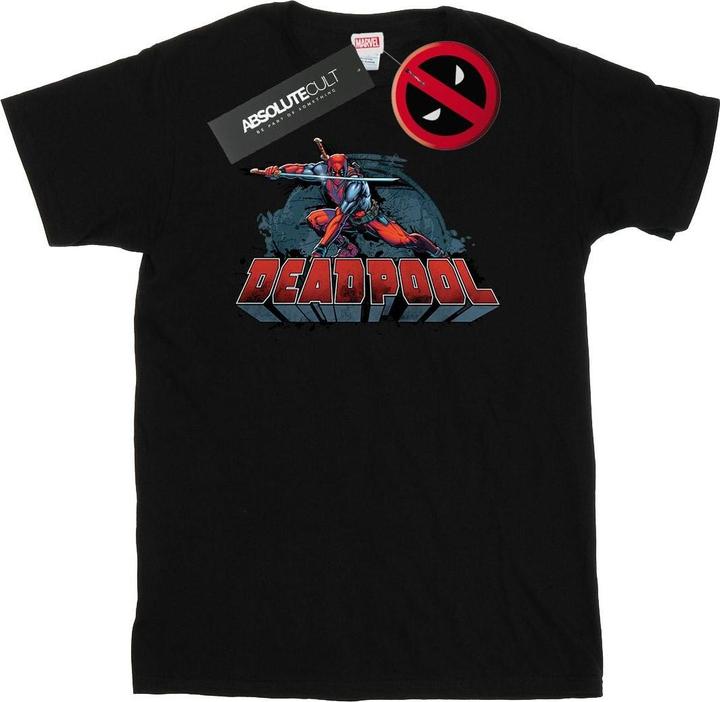 Immagine prodotto Deadpool Sword Logo Maglietta Uomo (L)
