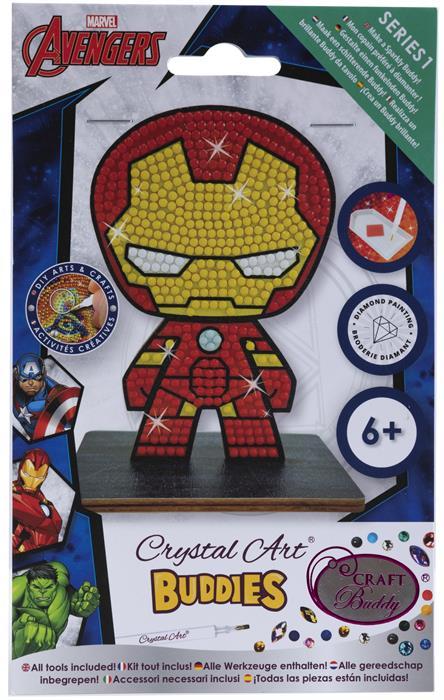 Actual product image Craft Buddy Ironman, Crystal Art figure approx. 11x8cm