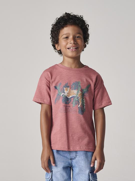 Actual product image Vertbaudet Jungen T-Shirt mit Naturmotiv, Recycling-Baumwolle (92)