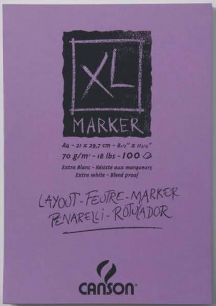 Actual product image Canson Drawing pad Marker XL (A3, No binding)