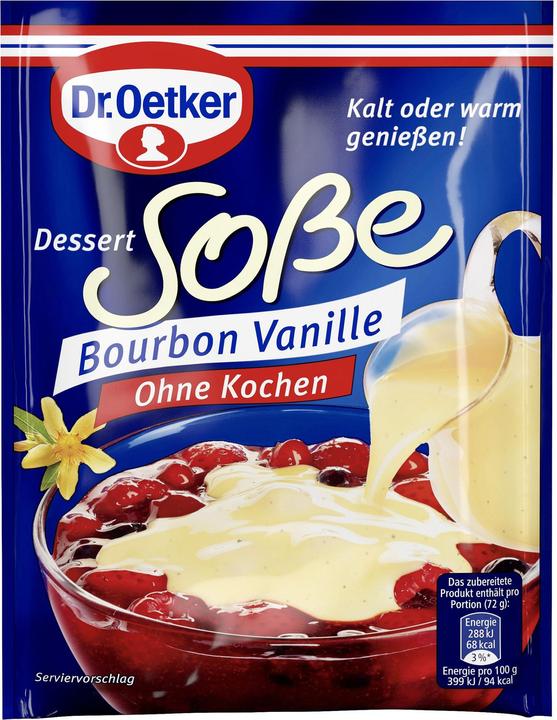 Image du produit Dr. Oetker Sauce dessert sans cuisson, vanille bourbon (39 g)
