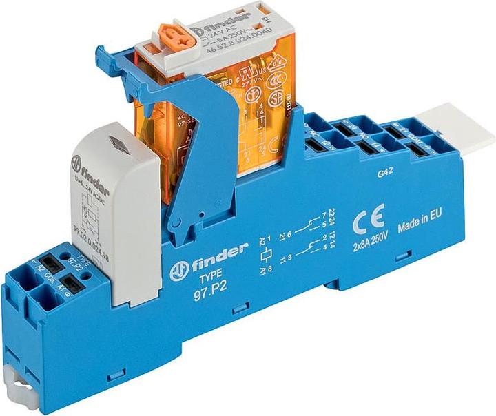 Actual product image Finder Relay interface module push-in terminals