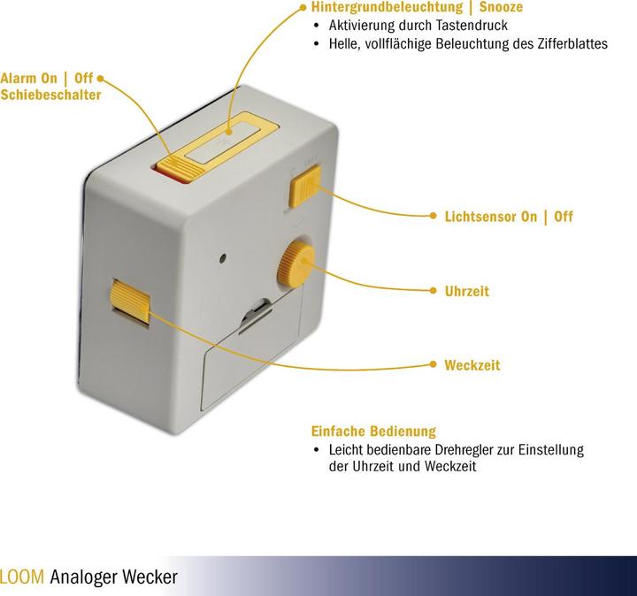 Actual product image TFA Radio projection alarm clock