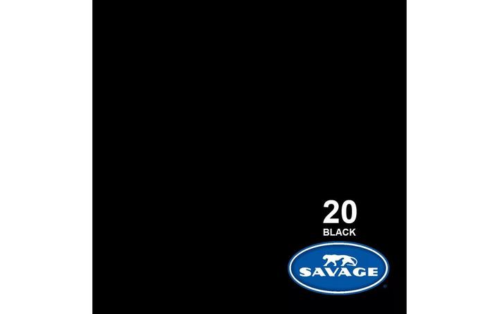 Produktbild Savage Hintergrund Papier 2.18 x 11 m Black (218 cm, 1100 cm)