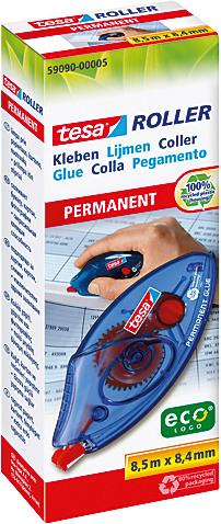 Actual product image tesa Disposable adhesive roller Permanent ecoLogo