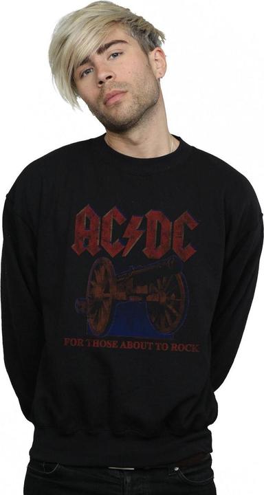 Produktbild AC/DC Mens For Those About To Rock Kanon Sweatshirt aus Baumwolle (M)