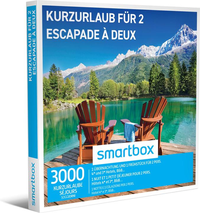Actual product image Smartbox Short holiday for 2 (2 pers.)