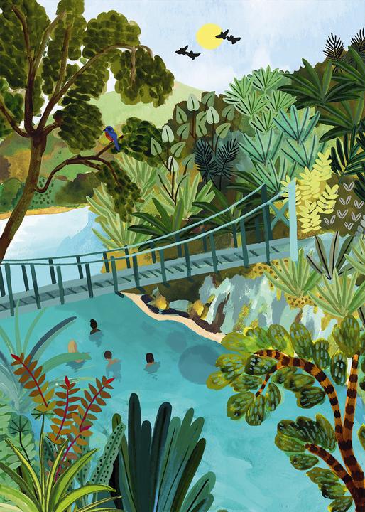 Produktbild Pieces & Peace Puzzle 500 pieces Blue Pools NZ (500 Teile)