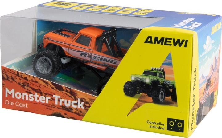 Productafbeelding Amewi Monster Truck Die Cast 1:64 RTR, Orange, Altersempfehlung (RTR Gereed voor gebruik)