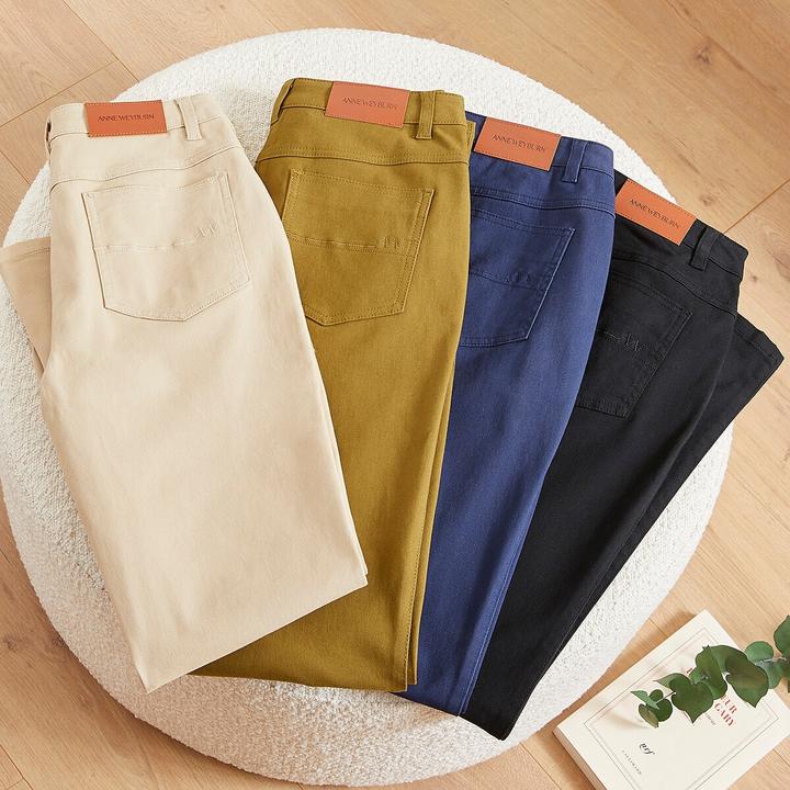 Immagine prodotto Anne Weyburn Pantaloni dritti a cinque tasche in cotone elasticizzato (40)