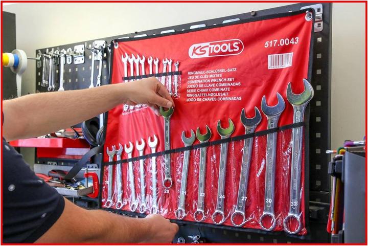 Actual product image KS Tools Combination wrench set. angled. 21 pcs. 517.0 (11 mm, 13 mm, 32 mm, 18 mm, 29 mm, 12 mm, 20 mm, 19 mm, 27 mm, 15 mm, 22 mm, 25 mm, 6 mm, 21 mm, 7 mm, 14 mm, 31 mm, 8 mm, 10 mm, 30 mm, 23 mm, 26 mm, 17 mm, 28 mm, 9 mm, 16 mm, 24 mm)