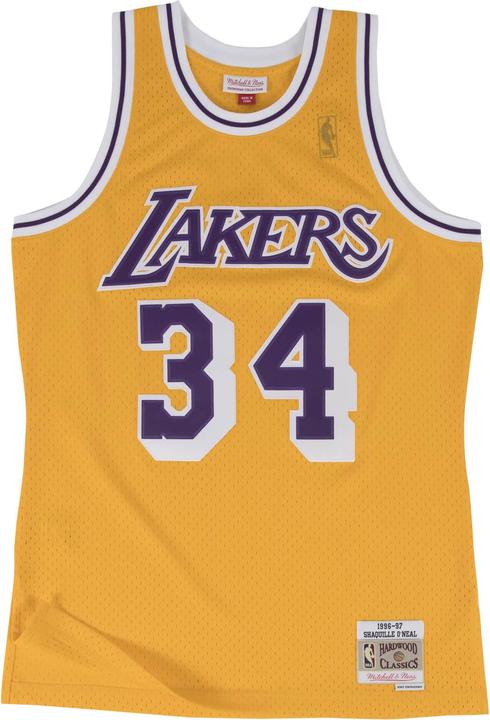 Actual product image Mitchell & Ness Shaquille O'neal Los Angeles Lakers 199697 Swingman Jersey (L)